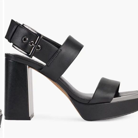 DKNY Bibiana Slingback Platform Sandals Ankle-Strap Block Heel, pumps, shoes 11 - Picture 11 of 11